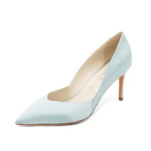 Something Bleu Seline Pumps 7 Light Blue Silk Satin NWOT Heels Bridal Wedding
